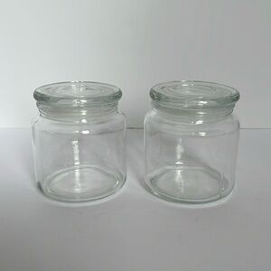 Clear Glass Storage Jar